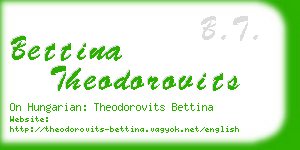 bettina theodorovits business card